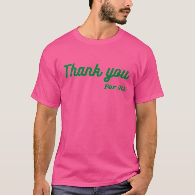 Tack, Original true Classic Tant. T Shirt (Framsida)