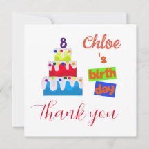 Tack på födelsedagen med namn och ålder