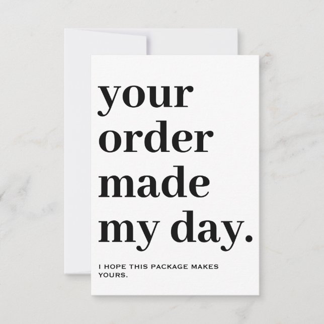 Tack Packaging Infoga Kort (Framsida)