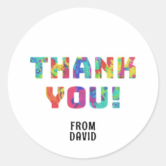 Tack Paint Runt Klistermärke