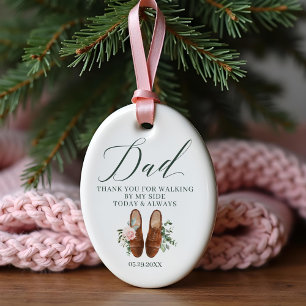 Tack Pappa Bröllop Shoes på My Side Pappor Julgransprydnad Keramik