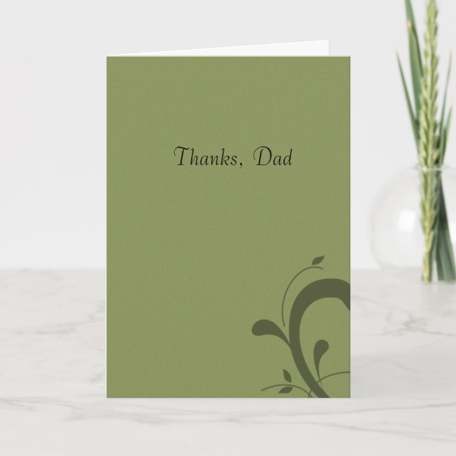 Tack, Pappa Fars dag-kort Tack Kort (Framsida)