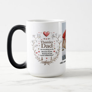 Tack Pappa - Feather & Coffee Ring morfing Mugg