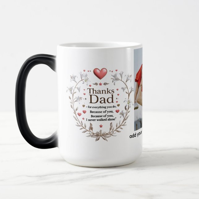 Tack Pappa - Feather & Coffee Ring | morfing Mugg (Vänster)