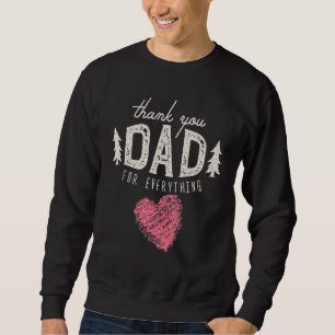 Tack Pappa för allt pappa Fars dag Lång Ärmad Tröja