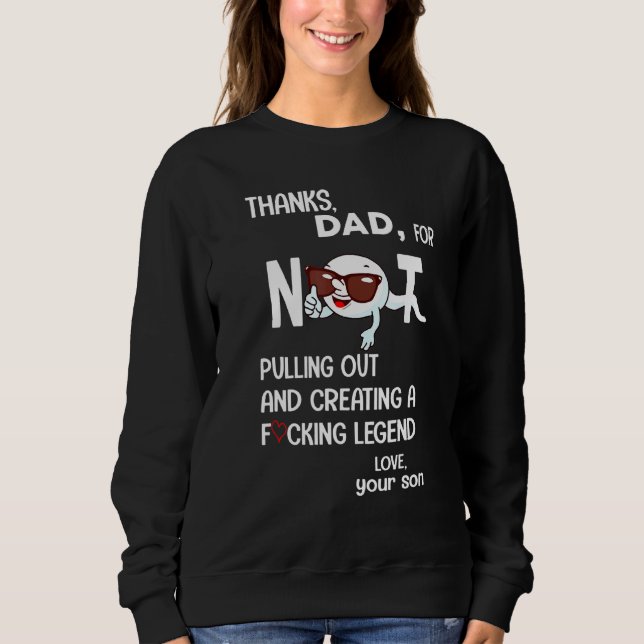 Tack Pappa för att du inte slog ut Kärlek din son  T Shirt (Framsida)