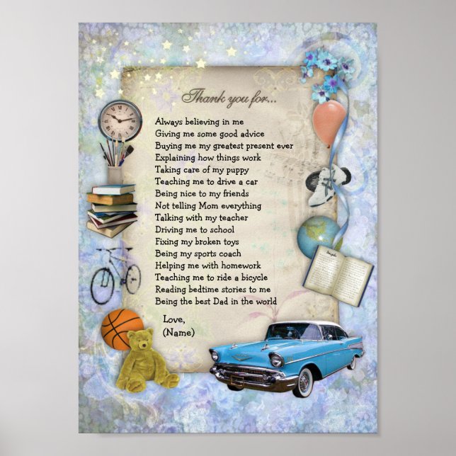 Tack Pappa Poster (Framsidan)