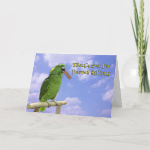 Tack Parrot Sitta Kort