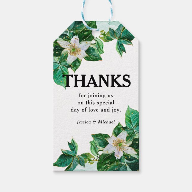 💍 Tack Passiflora Serenity  Presentetikett (Framsidan)