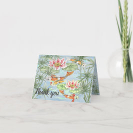 Tack Pastel Tropical Koi Fish Pond Watercolor