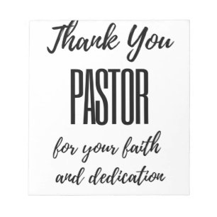 Tack Pastor for Your Faith bl.a. Anteckningsblock