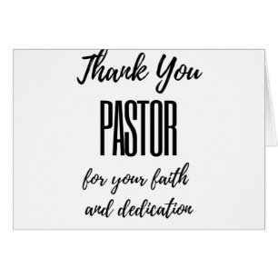 Tack Pastor for Your Faith bl.a. Hälsningskort