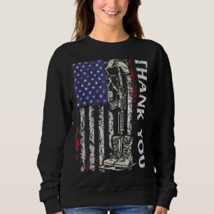 Tack Patriotic Memorial Day 4:e juli USA F T Shirt