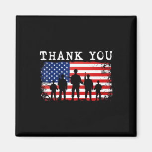 Tack Patriotic Veteran Memorial Day 4th of Ju Magnet