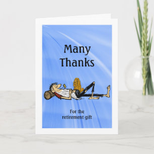 Tack Pension Gift Rip VanWinkle personalize T Kort