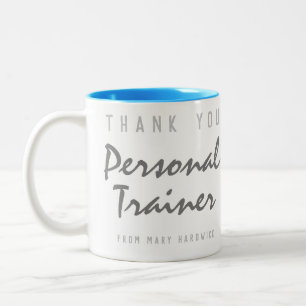 Tack Personal Trainer Två-Tonad Mugg