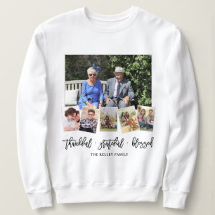 Tack, Personlig 6 Fotofamiljens kollage T Shirt
