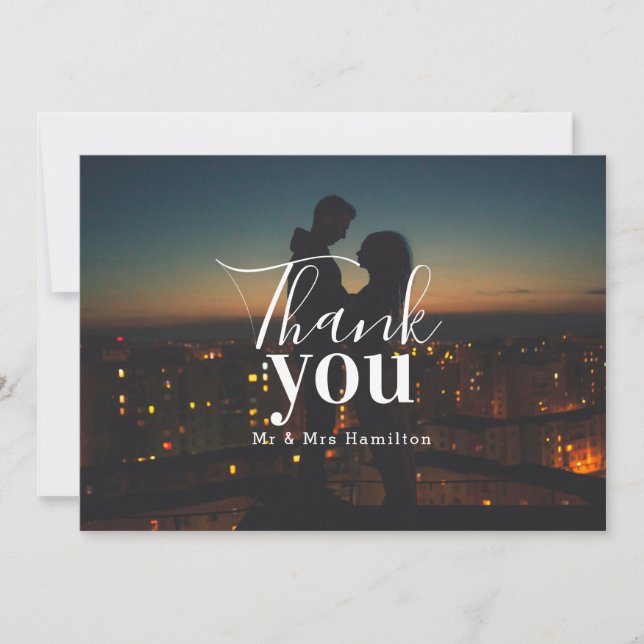 Tack Personlig Photo Kort (Framsida)