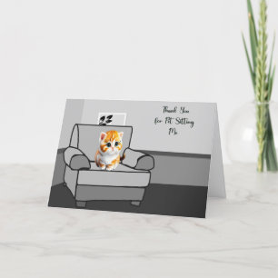 Tack Pet Sitter från Kitten Kort