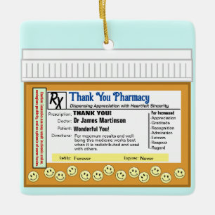 Tack Pharmacy Julgransprydnad Keramik