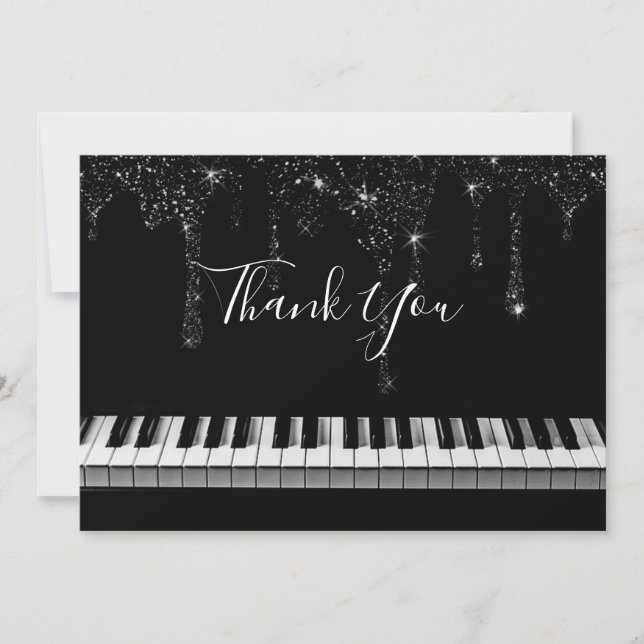 Tack, pianist tack kort (Framsida)