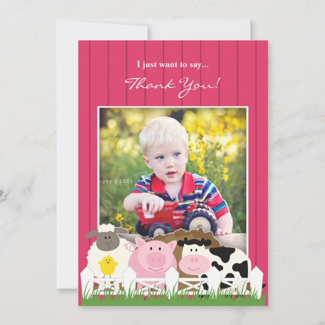 Tack - platt inbjudan till fotogrupp (Framsida)