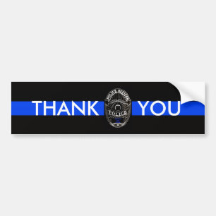 TACK POLICE BUMPER STICKER BILDEKAL