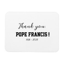 Tack, Pope Francis, dog bort Vind Chime! Magnet