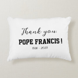 Tack, Pope Francis, dog bort Vind Chime! Prydnadskudde