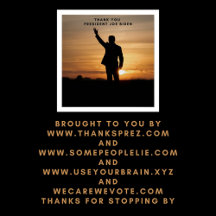 Tack, president Joe Biden