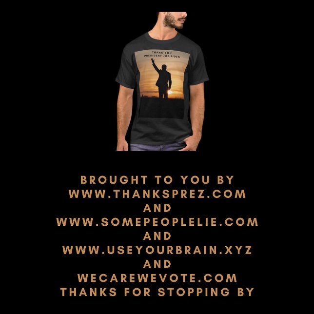 Tack, president Joe Biden T Shirt (Skapare uppladdad)
