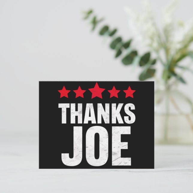 Tack president tack Joe Biden tack Joe Vykort (Stående Fram)