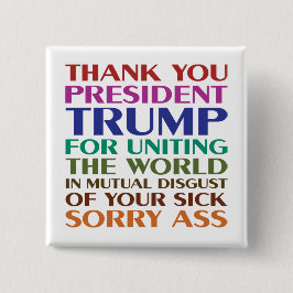 Tack President Trump - Anti Trump Knapp