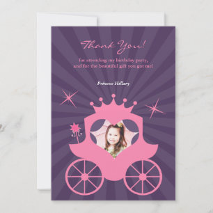 Tack Princess Photo Card Kort