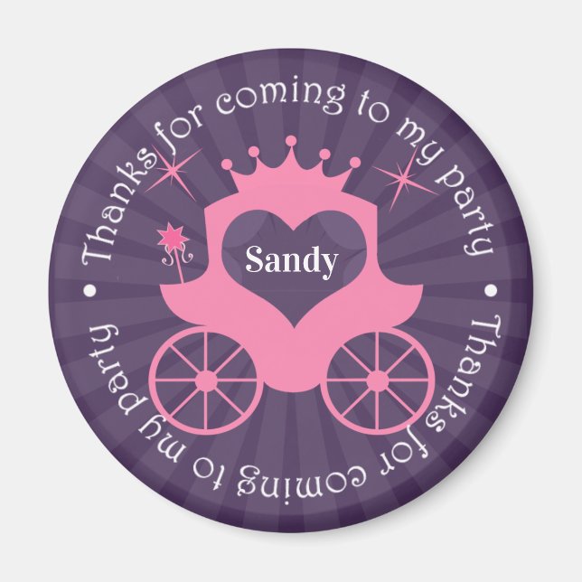 Tack Princess Photo Magnet (Framsidan)