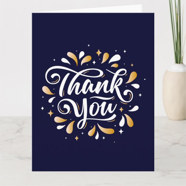 Tack, Professionellen Corporate Business Tack Kort (Framsida)