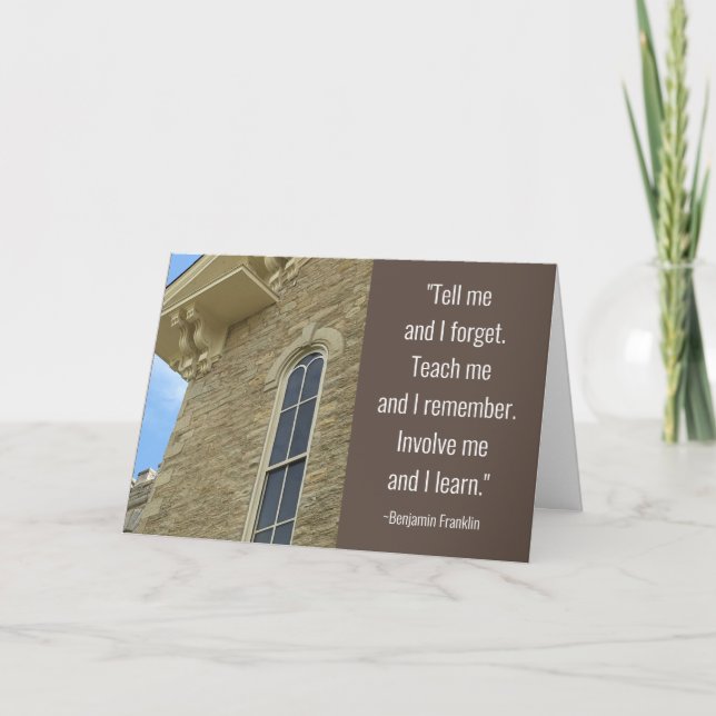 Tack, professorn, för att ha undervisat mig kort (Framsida)