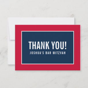 TACK PUB MITZVAH: modern minimalistisk marin Kort