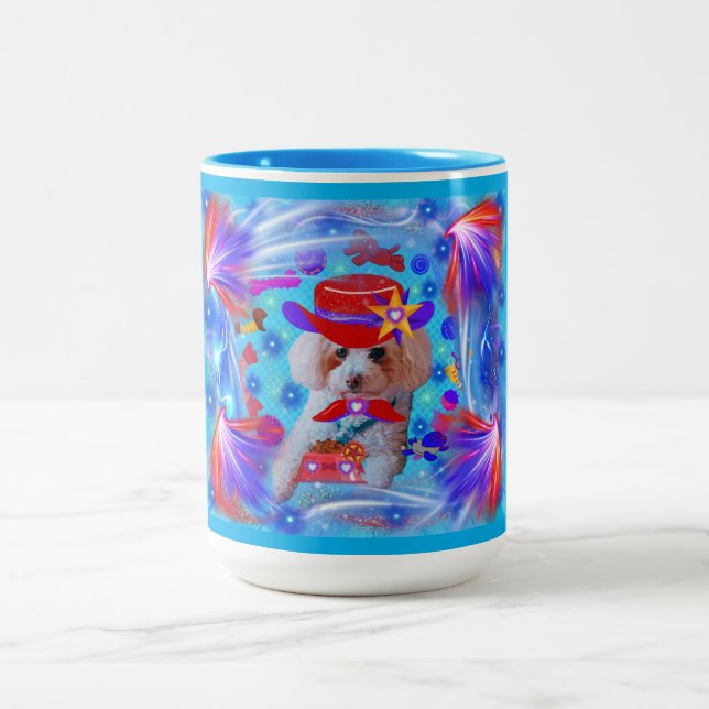 Tack-Pudel-kaffe Mugg (Center)