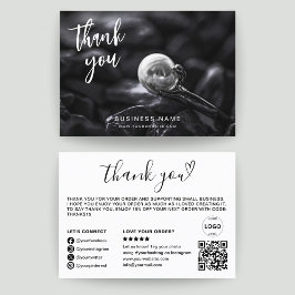 Tack QR-Logotyp Foto Modern Business Visitkort