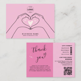 Tack QR-Logotyp Modern Social Media Busin Visitkort