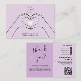 Tack QR-Logotyp Modern Social Media Visitkort