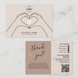 Tack QR-Logotyp Modern Social Media Visitkort