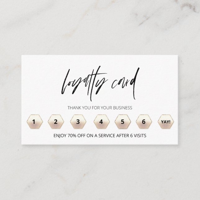 *~* Tack QR LOGOTYP Rewards Modern Lojalitetskort (Framsida)