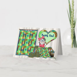 Tack - Quilter melodi - danandetäcken Kort