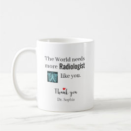 Tack Radiolog Anpassat Namn Kaffemugg