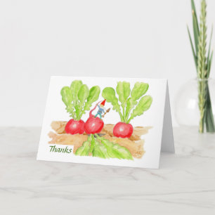 Tack Radish-kort Kort