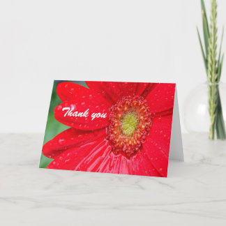 Tack Red Flower Kort