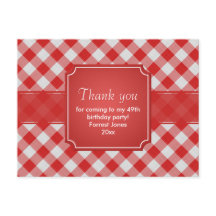 Tack Red Gingham Checks Mönster Geometric