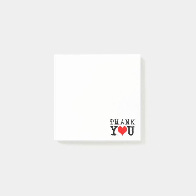 Tack Red Heart Post-it Block (Framsida)